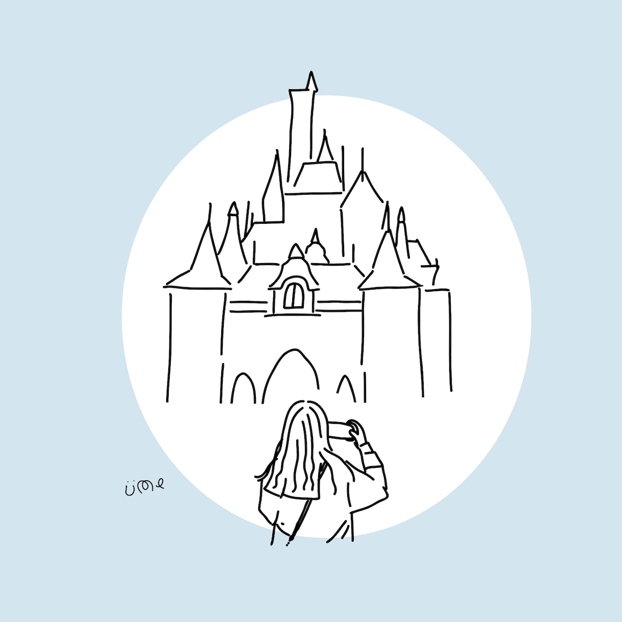シンプル線画☆写真を元にイラストをお描きします カラー1色無料！！小物無料！！2名まで無料！！ イメージ6