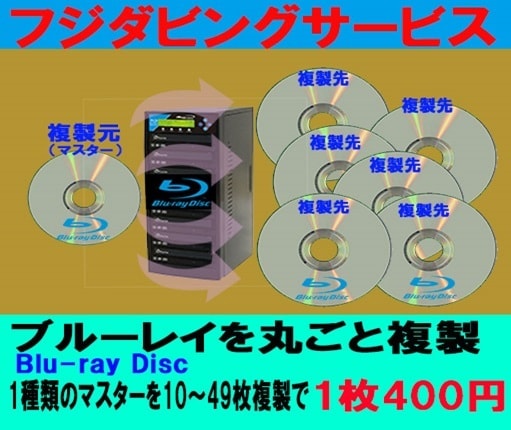 1種類の ブルーレイ を複製（10枚の価格）します Blu-ray 複製（コピー）枚数10枚分の価格です イメージ1