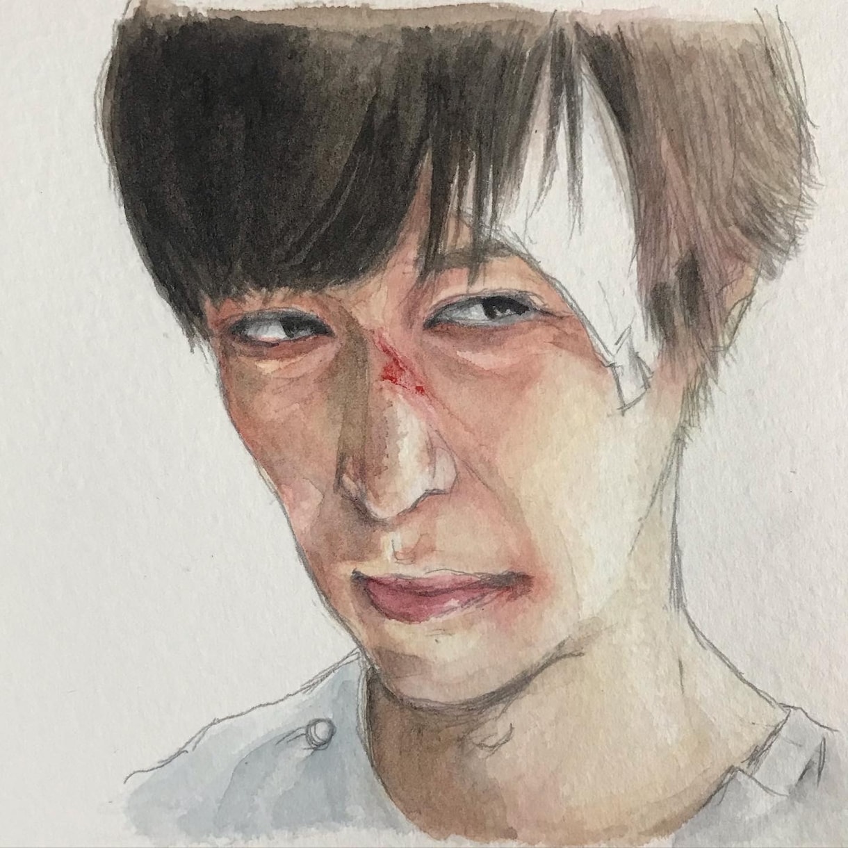 あなたの似顔絵を水彩で描きます 水彩紙にアナログで描く世界に１つだけの似顔絵 イメージ5