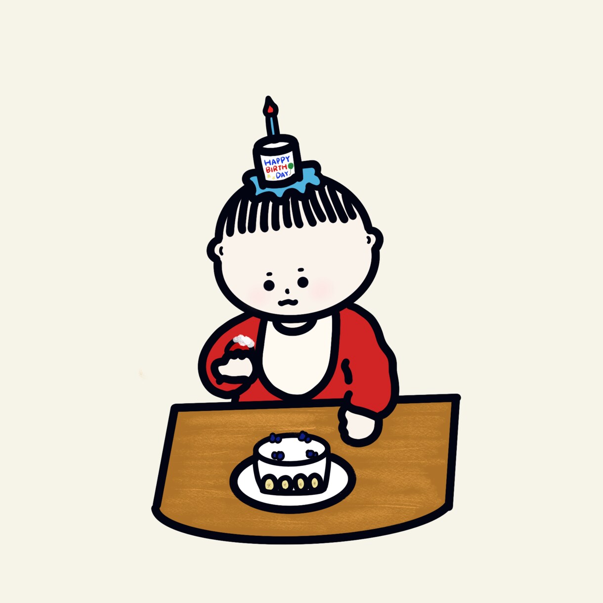 赤ちゃんのゆるい似顔絵やSNSのアイコン描きます 赤ちゃんのオリジナルゆるかわイラスト イメージ8