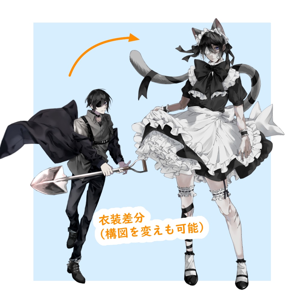 立ち絵/キャラデザ制作承ります。ます TRPG、配信、ゲーム制作にも イメージ4