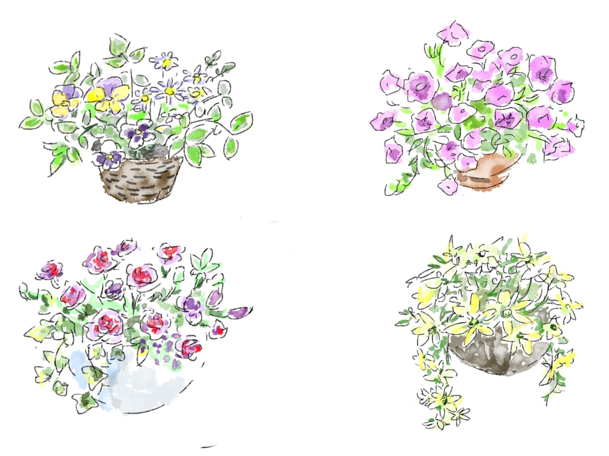 汎用性のある水彩風挿絵、カットイラスト制作します プレゼン資料、web,広告等、汎用性の高い挿絵イラスト イメージ3