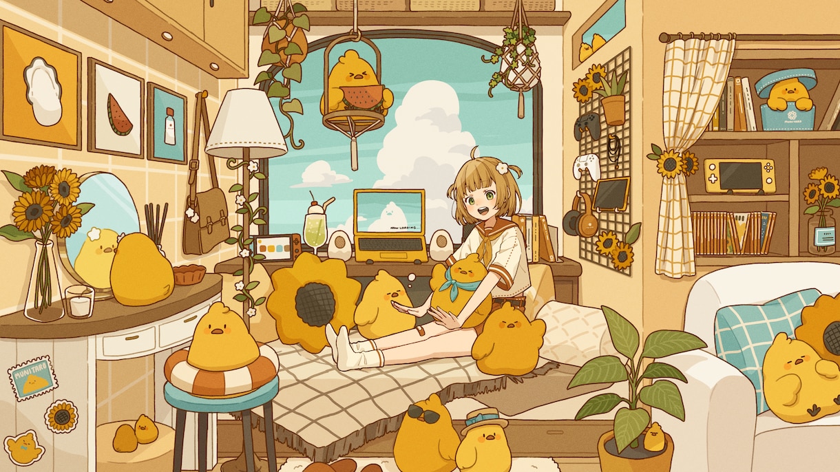 あなたの好きを詰め込んだ理想のお部屋を描きます サムネイル、配信背景、待機画面におすすめ！ イメージ1