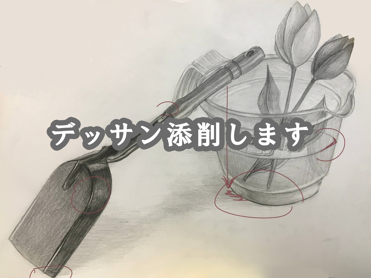 そのデッサン、芸大主席が添削！上達アドバイスします 劇的に上達する具体策、教えます。 イメージ1