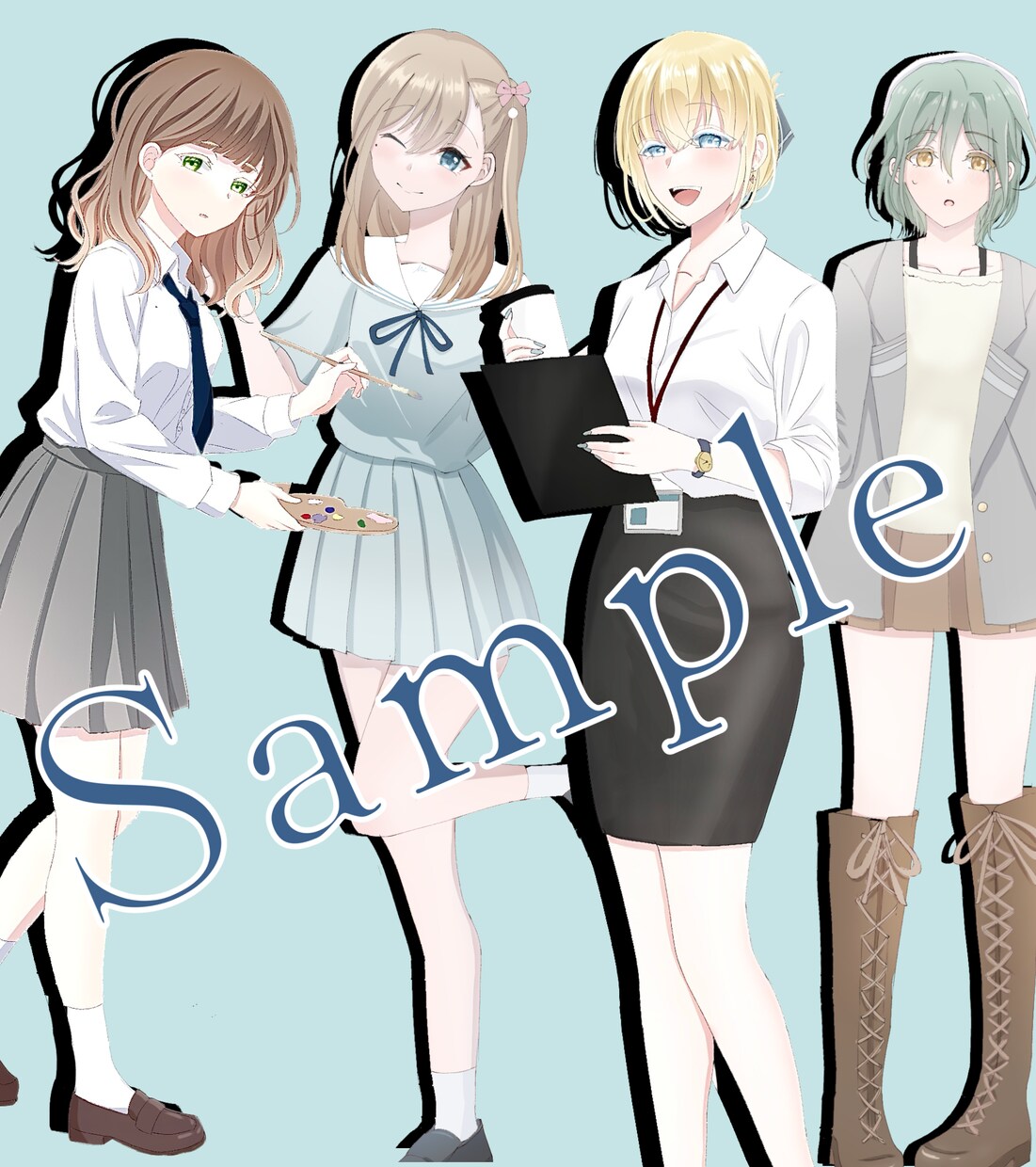 リーズナブルな値段で立ち絵を制作します 透明感のある塗りで立ち絵を制作します！ イメージ2
