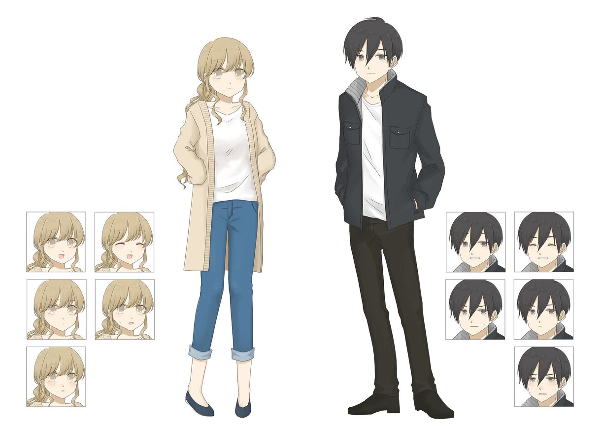 やわらかいタッチの立ち絵お描きします TRPGやVtuber、ゲームや小説のキャラクターなど！ イメージ4