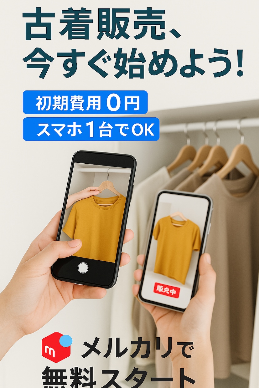 0円から始められるメルカリ副業を教えます スクール代、一番始めの仕入れ代無料。売れたら払うシステム。 イメージ1