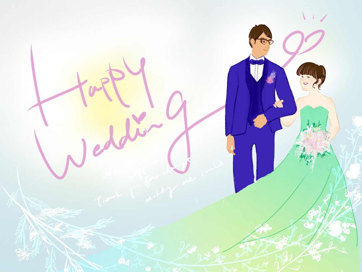 ウェルカムボード作成します あなたの結婚式を輝かせるお手伝いをします！ イメージ2
