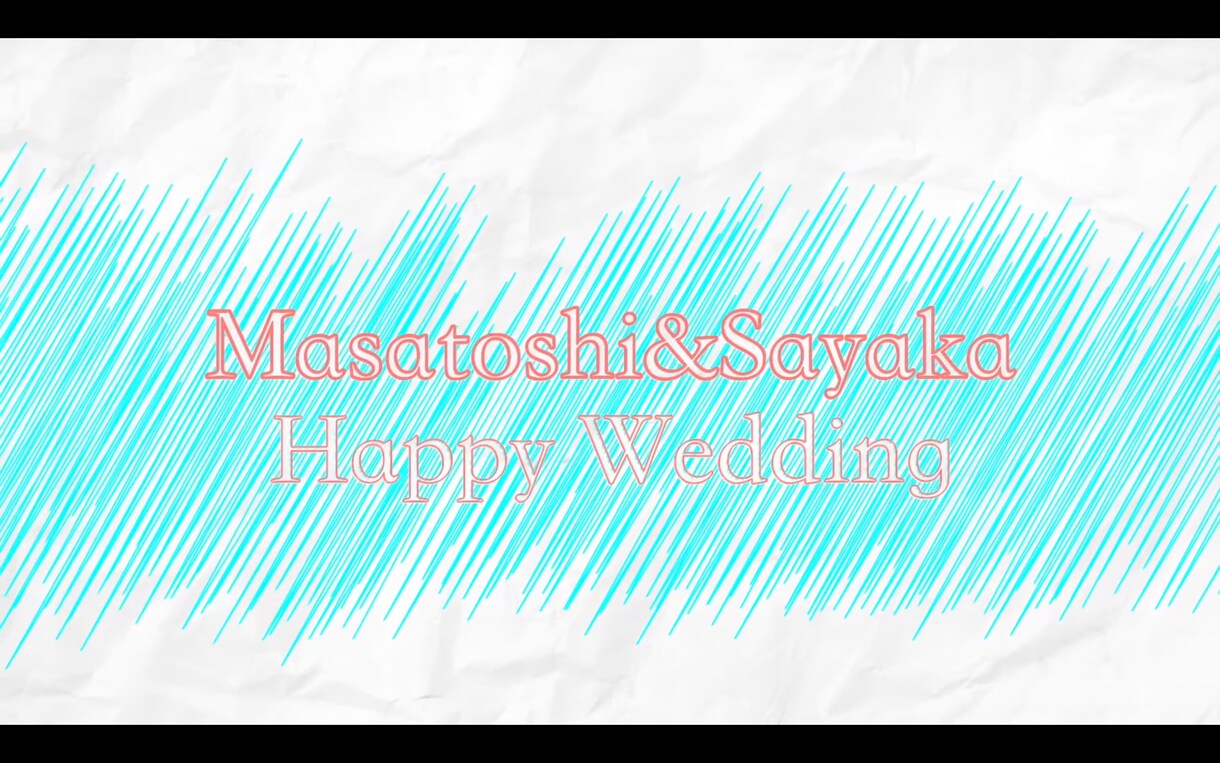 7日で完成！結婚式プロフィール動画制作します 記録より記憶に！残るようなインパクトのある動画作りましょう！ イメージ4