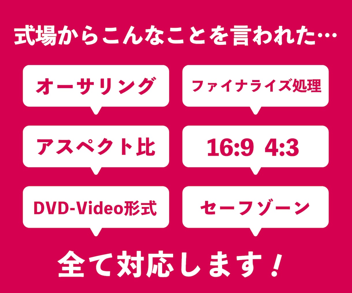 動画をDVDに焼いてお届けします 結婚式ムービーに！お持ちの動画をDVD化 イメージ3
