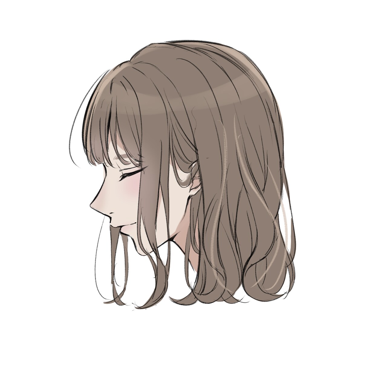 3日で！アイコンを描きます 《今だけ半額》シンプルな横顔イラストお描きします❀·° イメージ1
