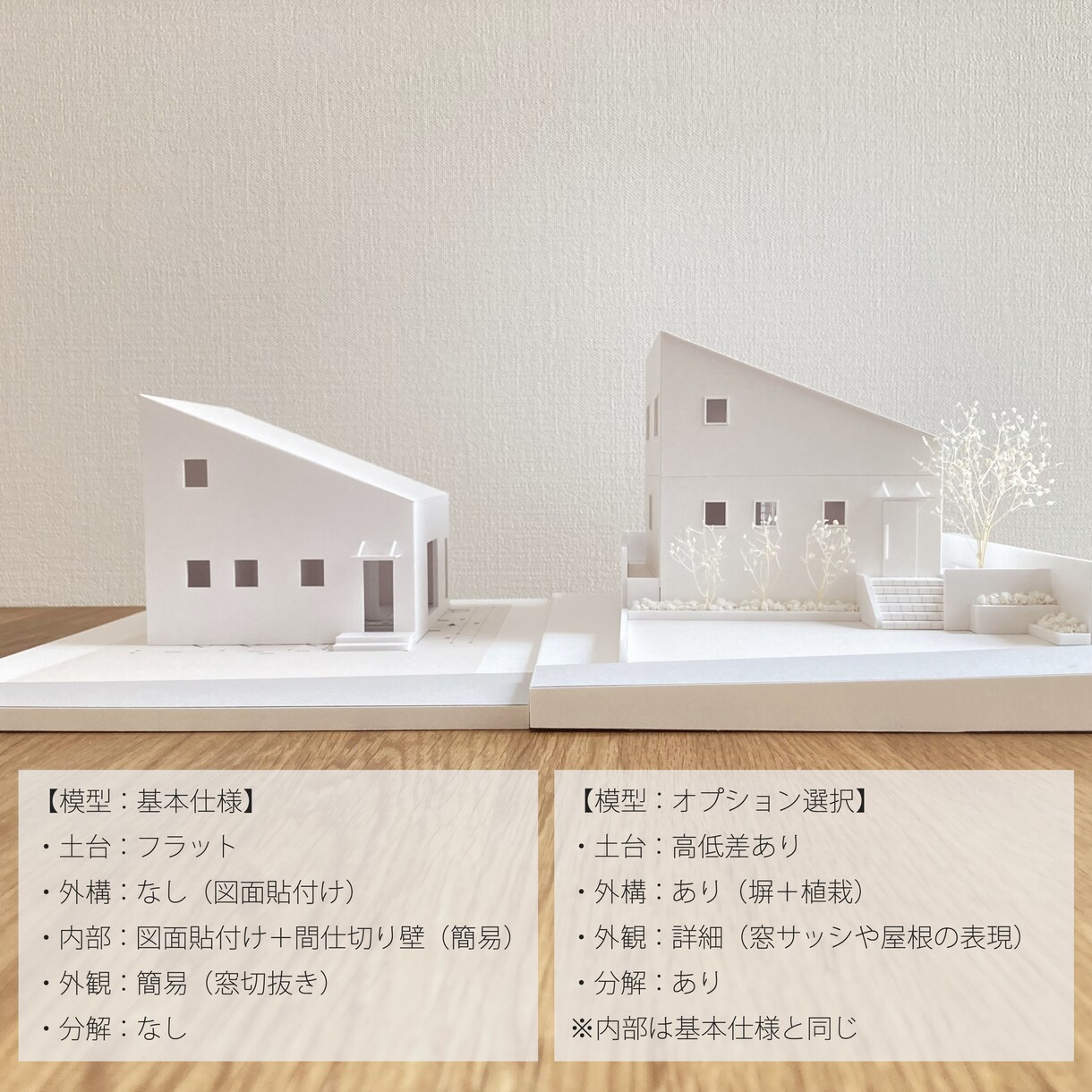 白模型S=1/50　建築模型の制作をいたします 検討・プレゼン・記念品など、様々なシーンでご活用いただけます イメージ4