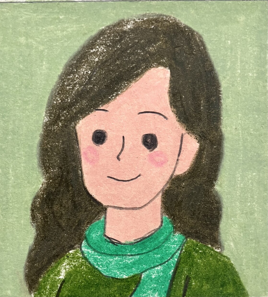 運気カラーの特別な似顔絵アイコンをお作りします 九星気学ブランディングカラー入り手描き似顔絵SNSアイコン用 イメージ4