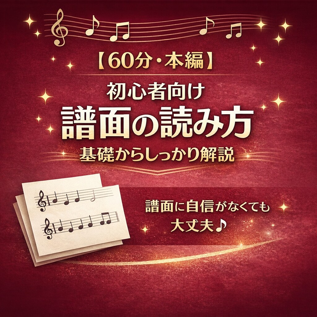 初心者向け！譜面の読み方を教えます 現役のシンガーソングライター&インストラクターが教えます！ イメージ1