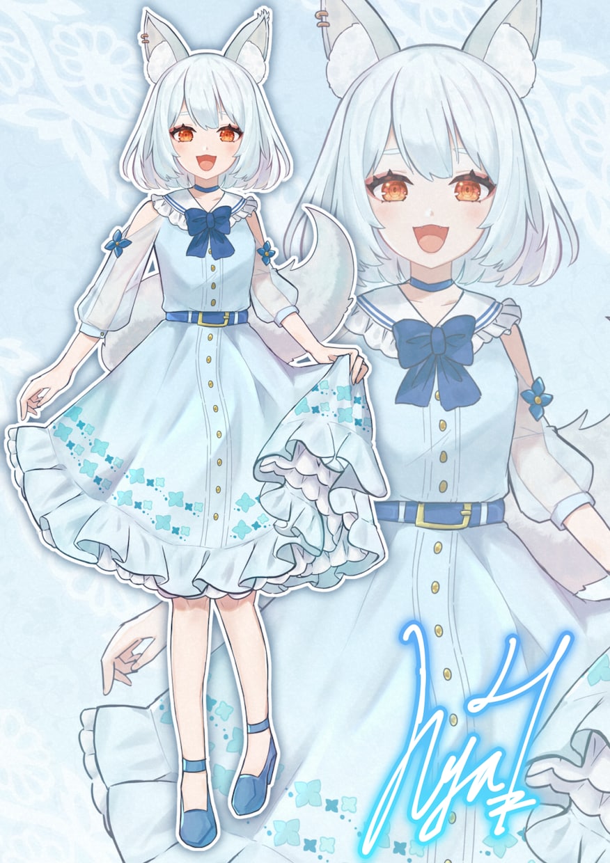 キラキラした立ち絵イラスト制作します 商用込み＆高画質！Live2D用パーツ分けも可能です イメージ4