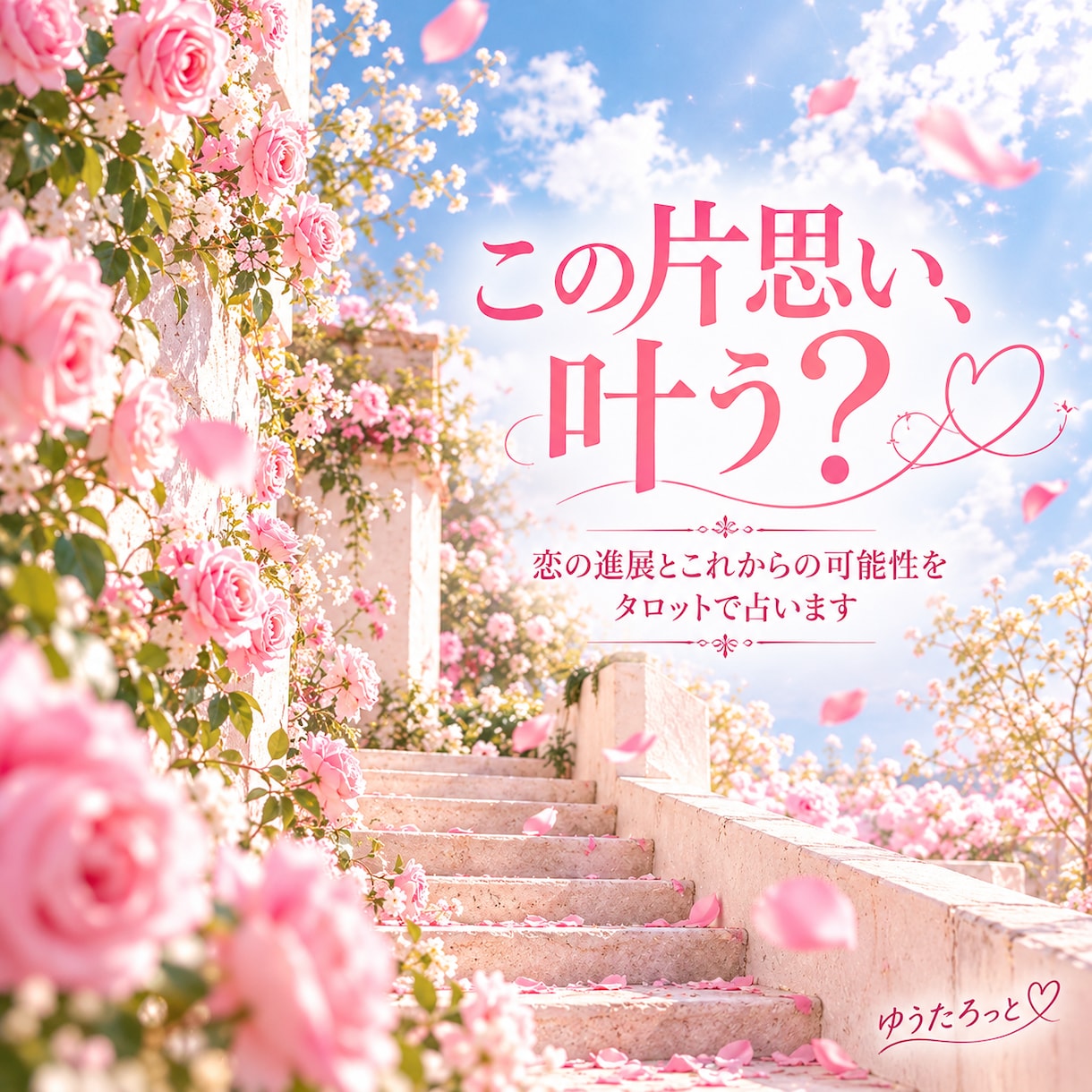 片思いの進展と恋が叶う可能性を占います この恋、どうなる？5枚のカードでふたりの未来を読み解く♡ イメージ1