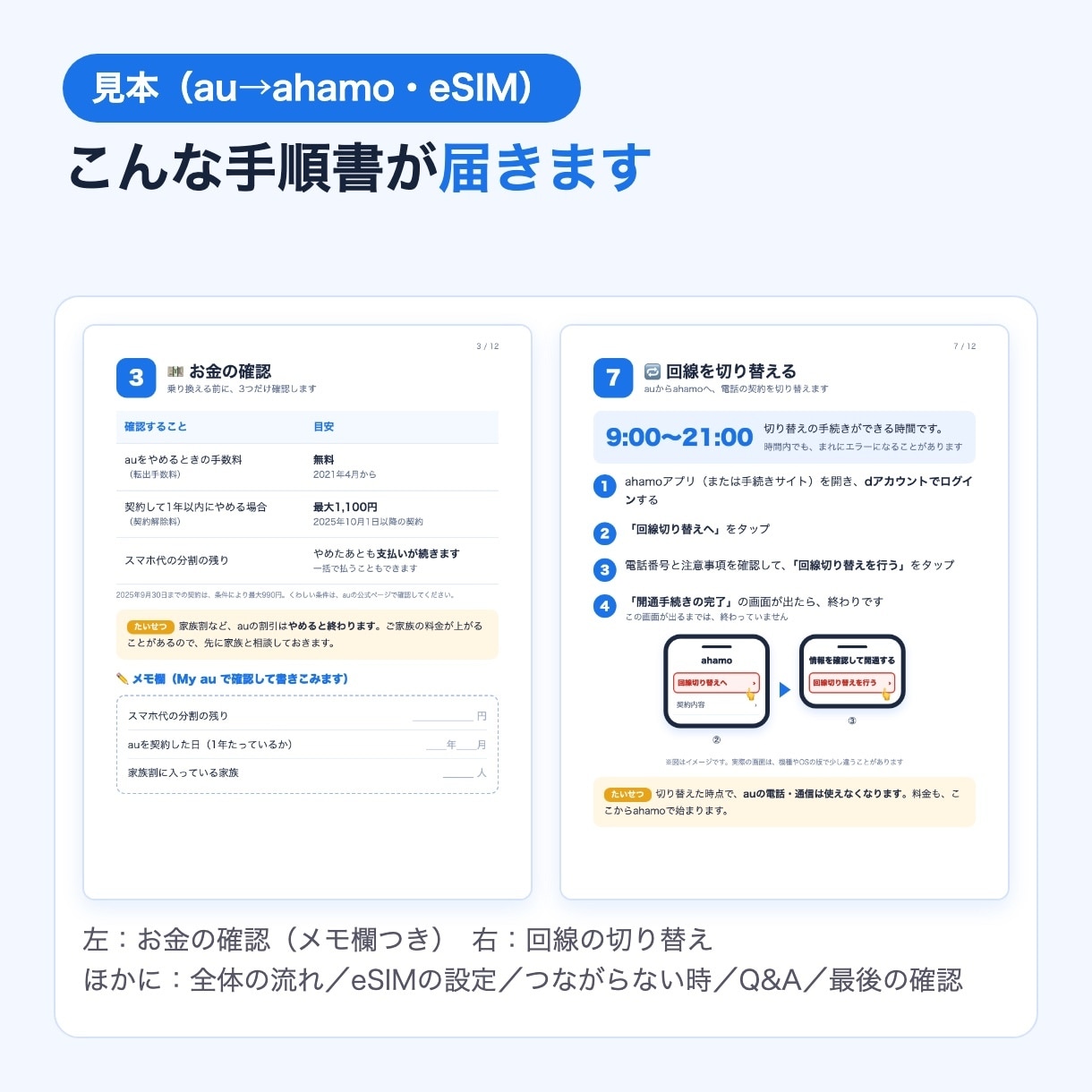 格安SIM・乗り換えの手順書を作ります eSIM開通まで｜11/15まで先着3名1,500円 イメージ2