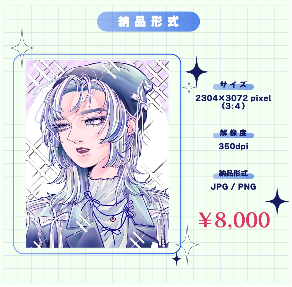 目を惹く貴方だけのアイコン描きます 艶カラフルなイラストででパキッとした強い印象を与えられます イメージ3