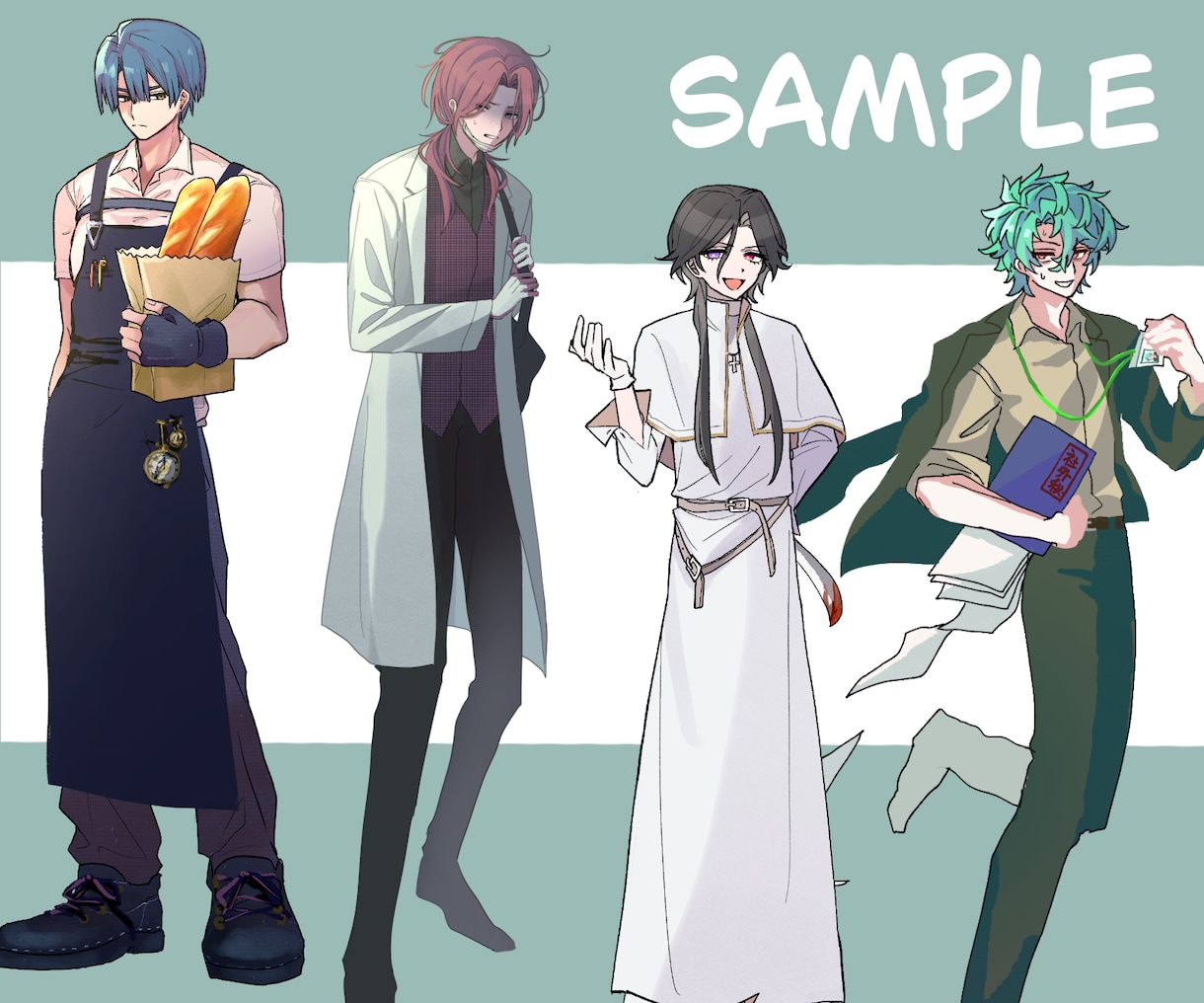 IRIAM、TRPG、ゲーム内立ち絵描きます 残り新規1名様限定2000円でキャラ立ち絵イラスト作成します イメージ5