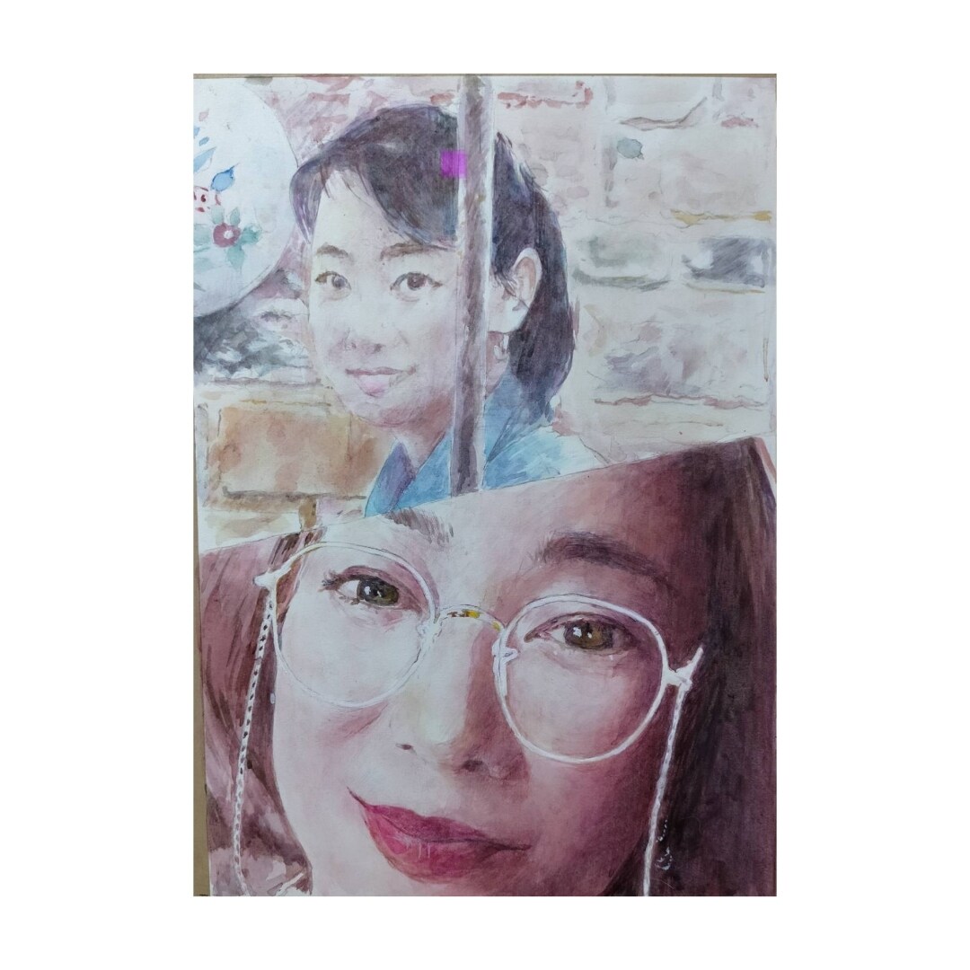 水彩でリアル似顔絵を描きます 手描きの一枚を飾ってください。 イメージ10
