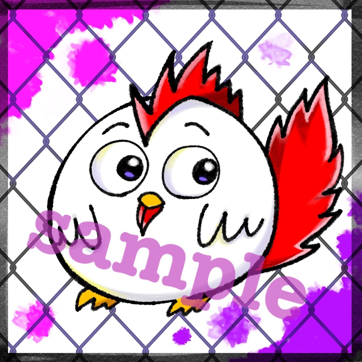 SNS用のゆるキャラアイコンイラストを描きます ゆるきゃらをSNSのアイコンに☆ イメージ1