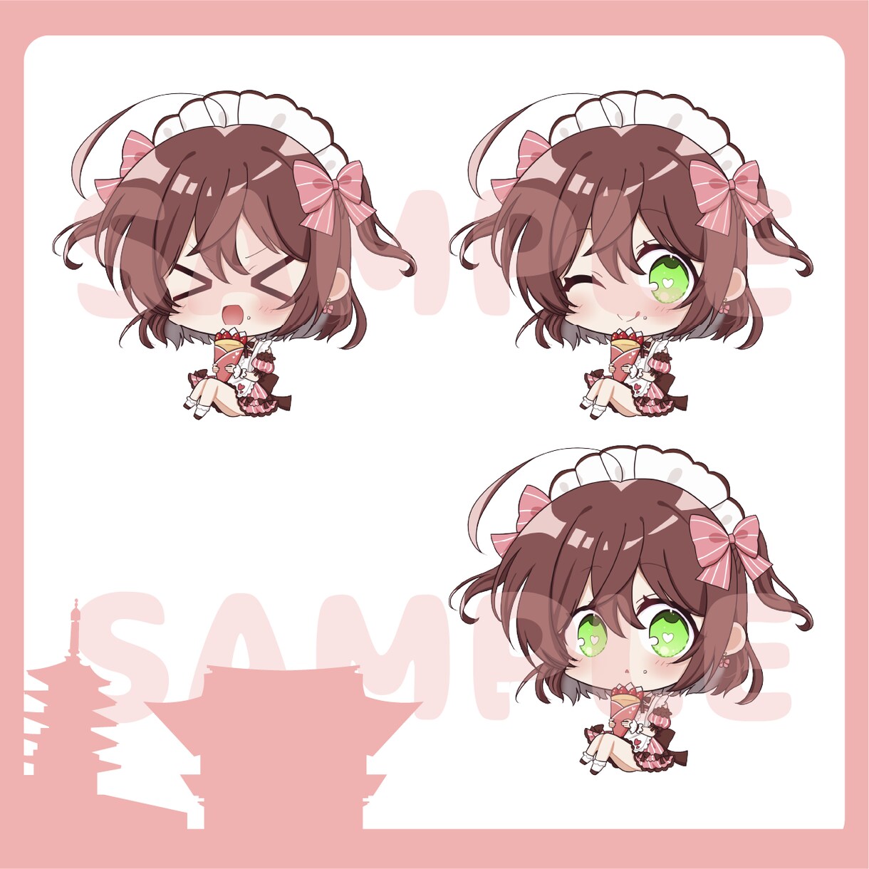 かわいいSD・ミニキャラのイラストを描きます SNSや商用利用可能のSD・ミニキャラのイラストを描きます イメージ2
