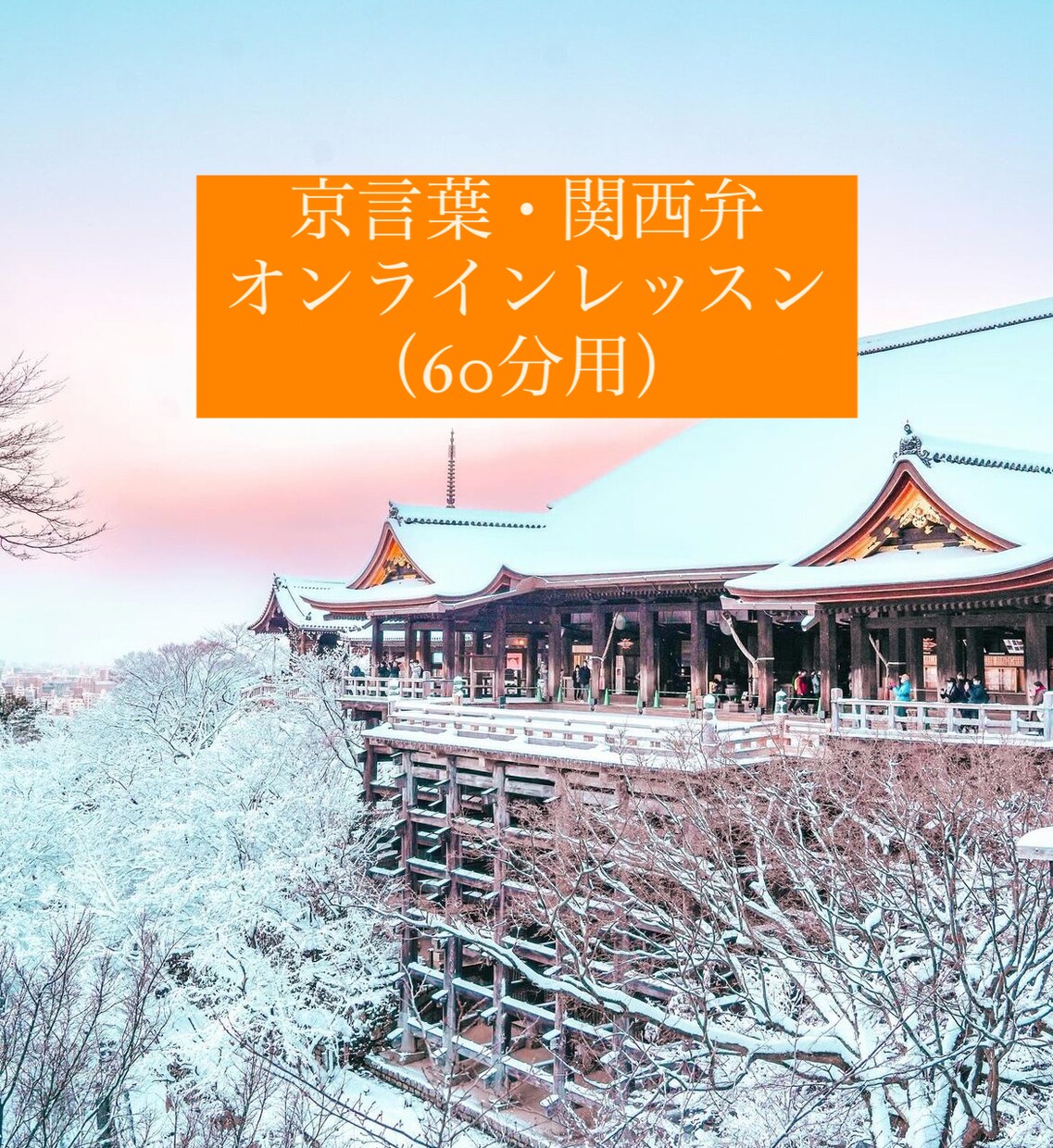 1時間レッスン★京言葉、関西弁教えます 花街の言葉では無い普段の話し言葉のレッスンです イメージ1