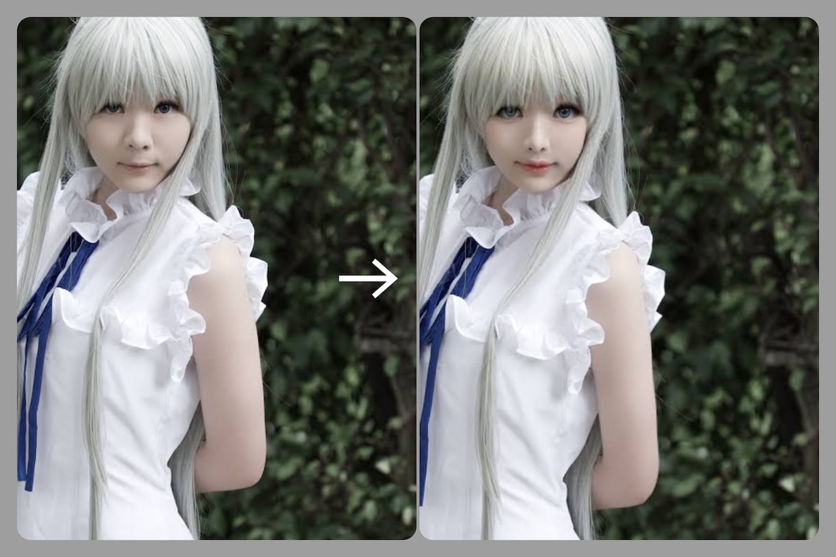 画像加工やレタッチ何でも可！あなたの期待に応えます 宣材写真や普段日常で撮った写真など何でもOKです！ イメージ2