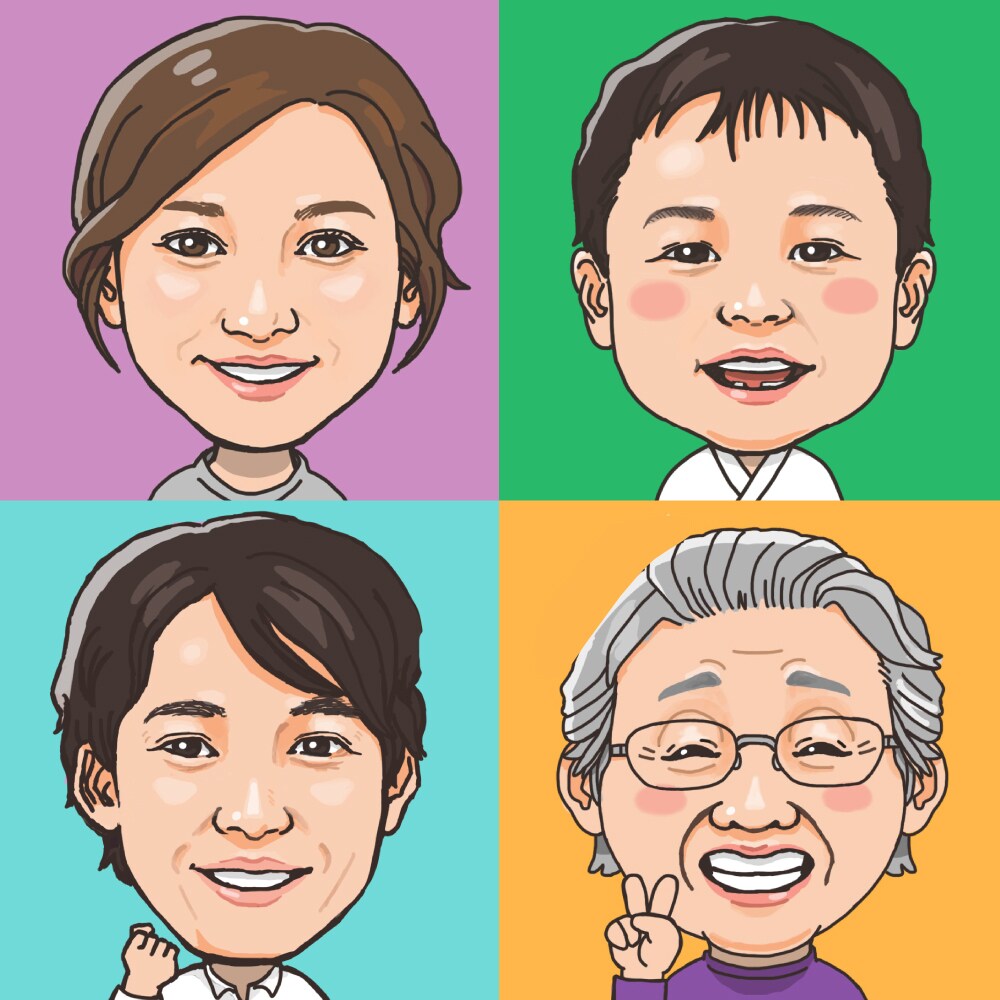 リアル寄りの似顔絵お描きします 直接顔出しは控えたい方、雰囲気が伝わる似顔絵が欲しい方へ イメージ2