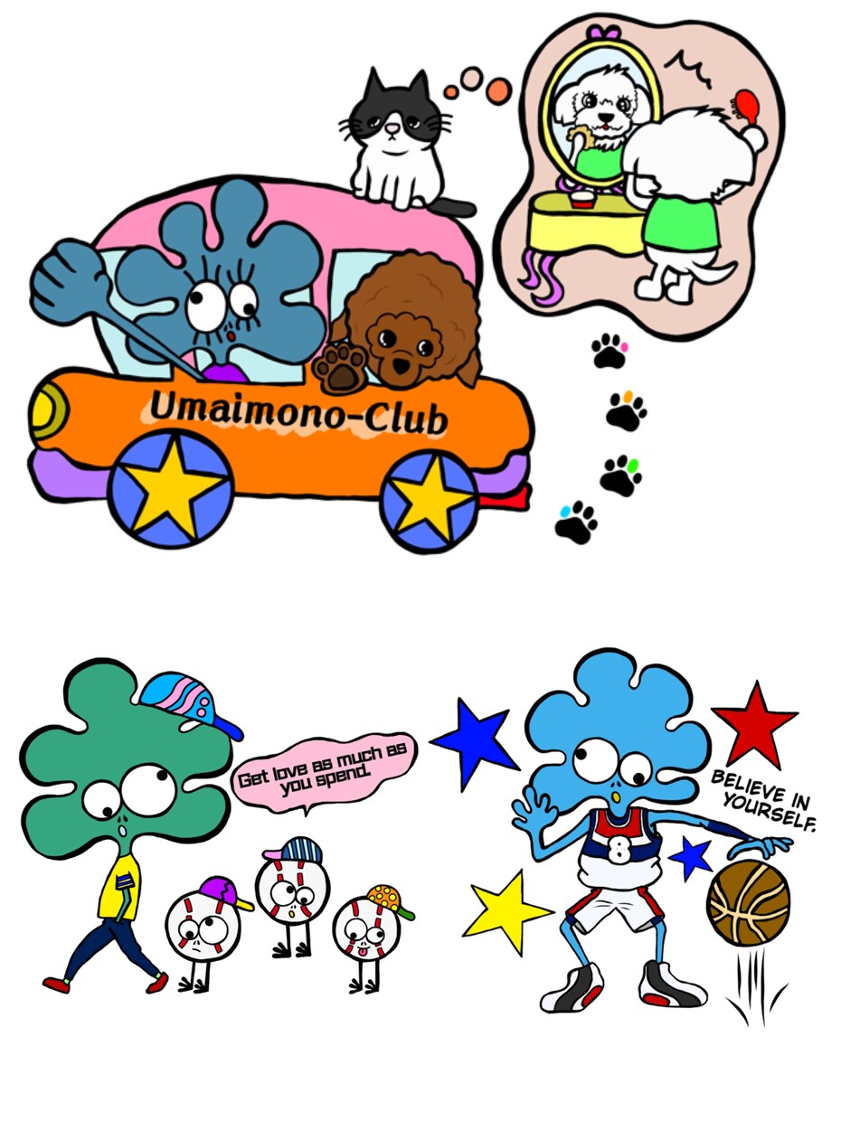 世界で１つ。人生をハッピーにします あなたや会社をイメージして描きます。Tシャツも出来ます！ イメージ7