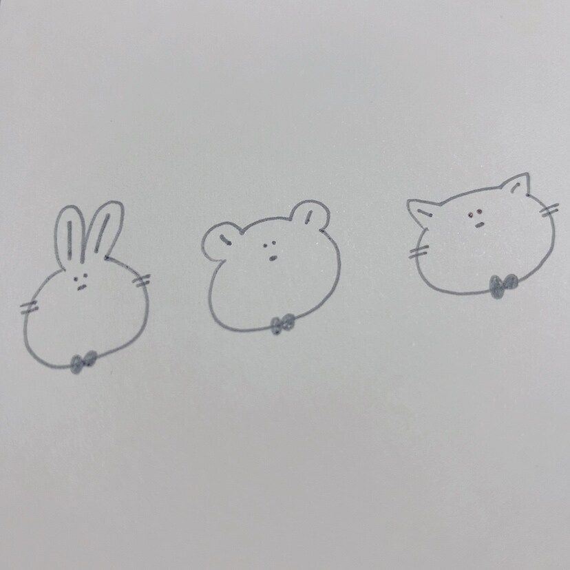 手描きイラストを描きます ゆるっとかわいいイラストを描いています！ イメージ1