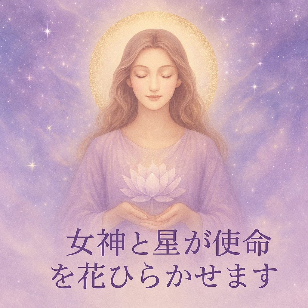 女神と星が魂の才能咲かせます 星が告げる“魂の才能”が今、開きます イメージ1
