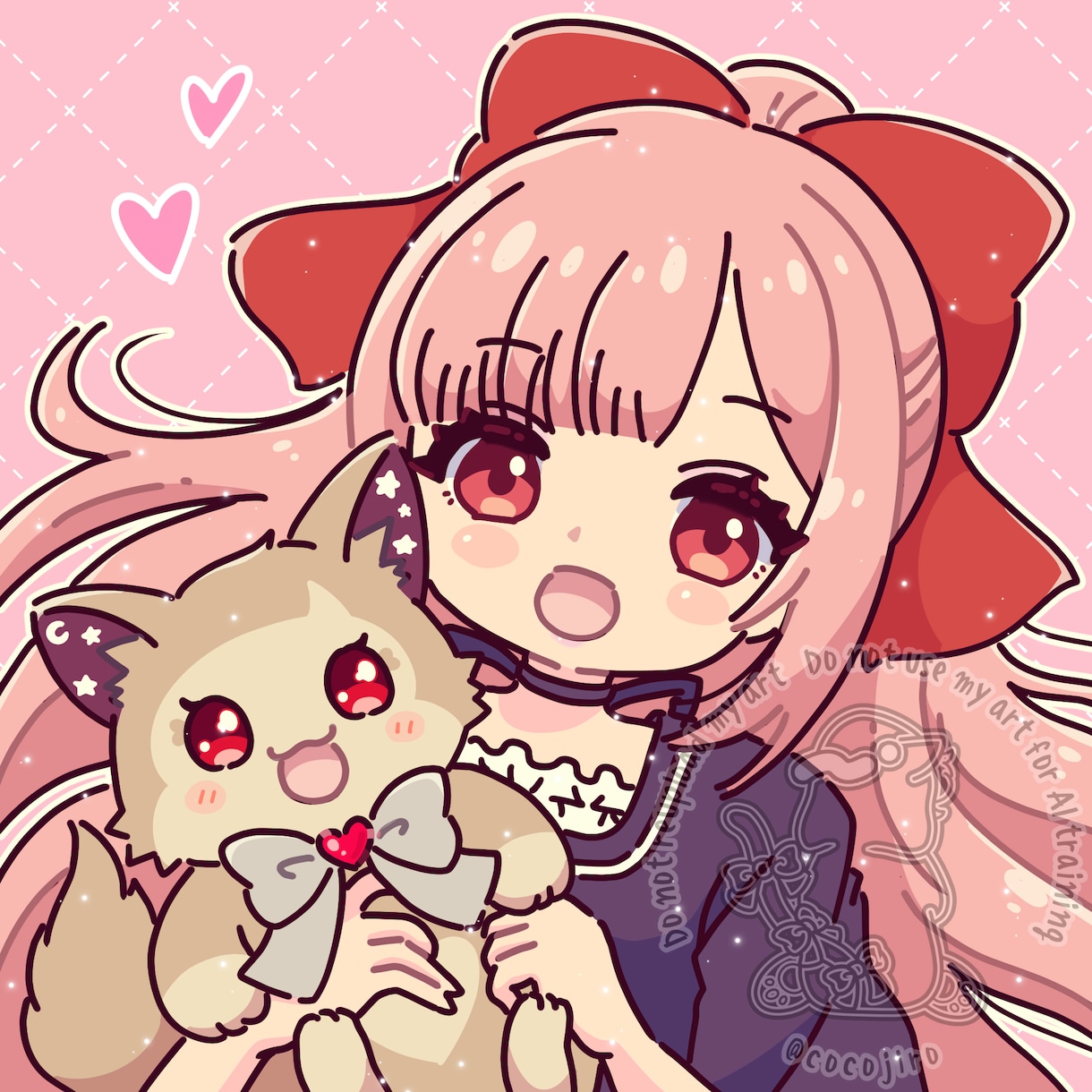 ポップでかわいいオリジナルイラスト描きます SNS、アイコン、挿絵等☆表情差分500円☆ イメージ4