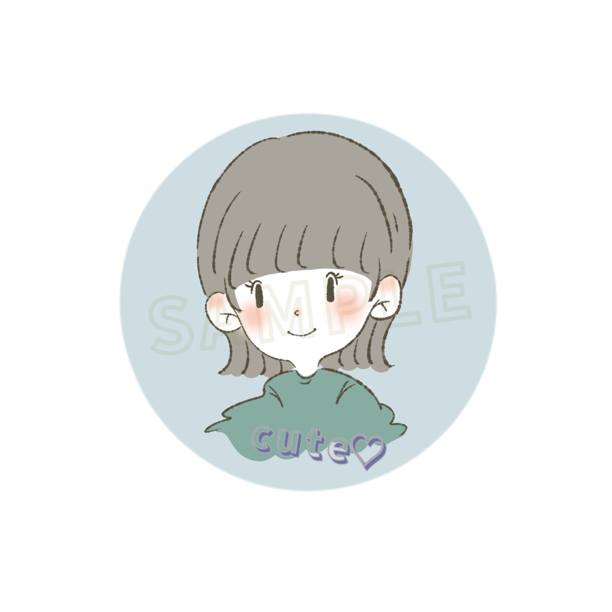 即日納品可！シンプルなアイコンイラスト作成します SNSに使えるゆるっとした似顔絵イラストです♪ イメージ6