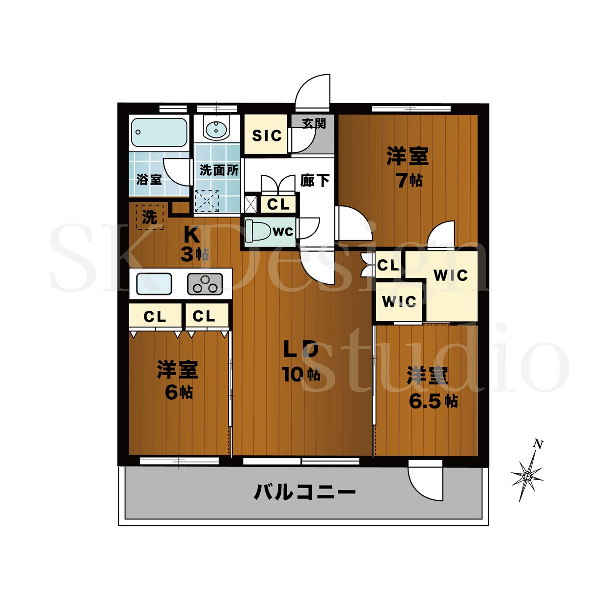 不動産間取り図をIllustratorで作成します 手書き・PDF・画像から綺麗な間取り図をトレース作成します イメージ6