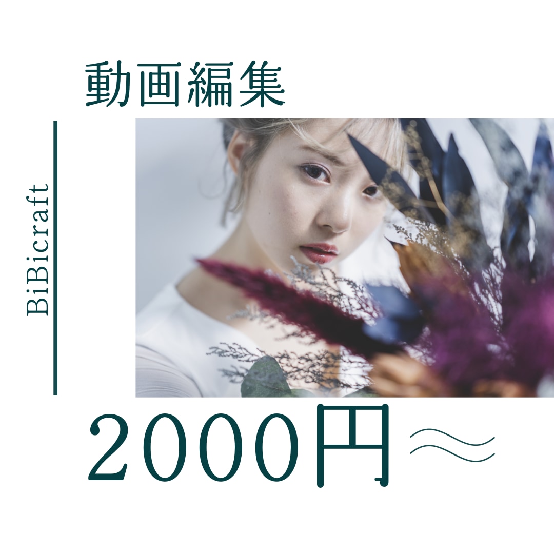 早い安いうまい！動画を提供します 安い価格でadobe製品を使った動画編集をお手伝いします。 イメージ1