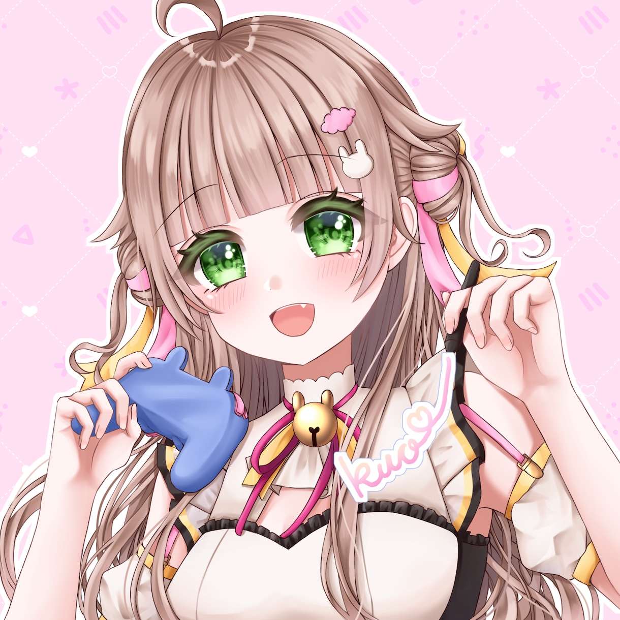 かわいい♡キラキラ!!アイコン描きます ペアやSNS、活動など◇納品2、3週間〜 イメージ1