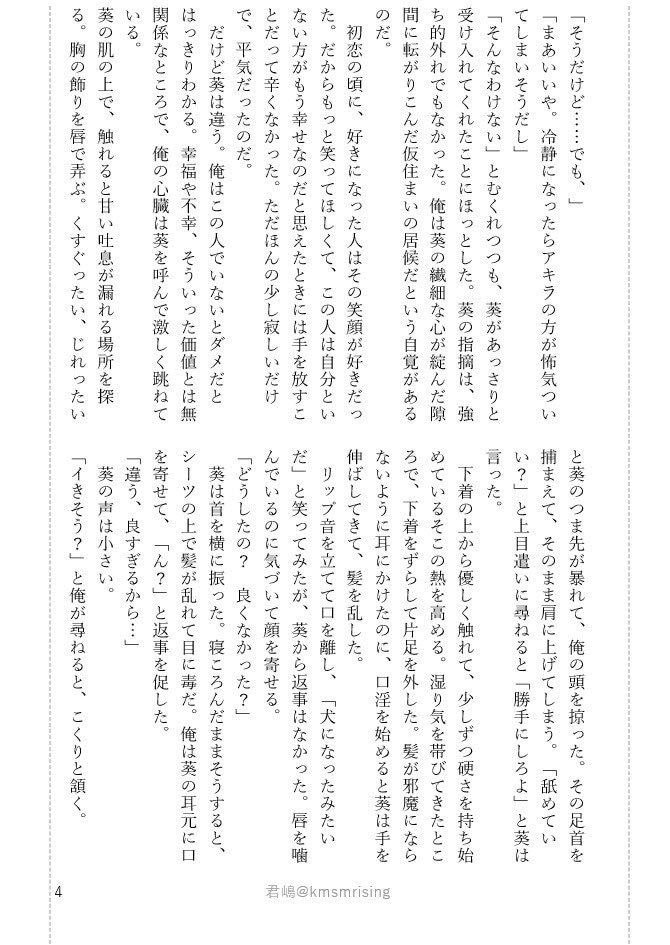 夢小説・CP小説(男女・BL・百合)書きます 文字単価2.2円！参照すべき原典の取材も承ります。 イメージ5