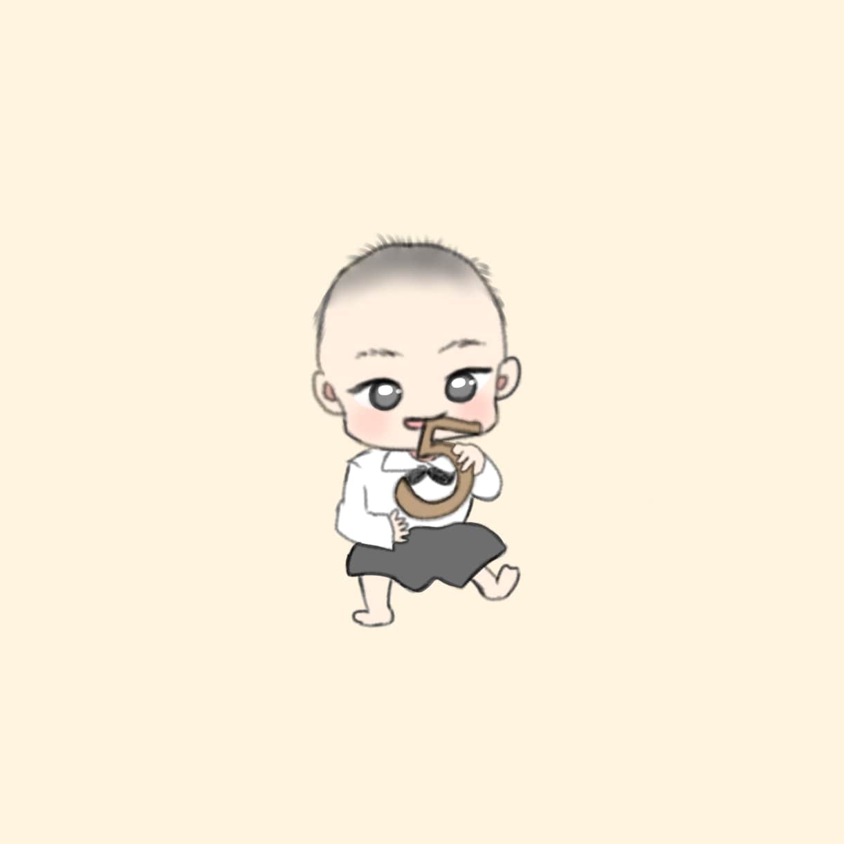 お子さんのイラスト大切に描かせて頂きます 大切なお子さんを優しい印象の絵柄で描かせて頂きます！ イメージ4