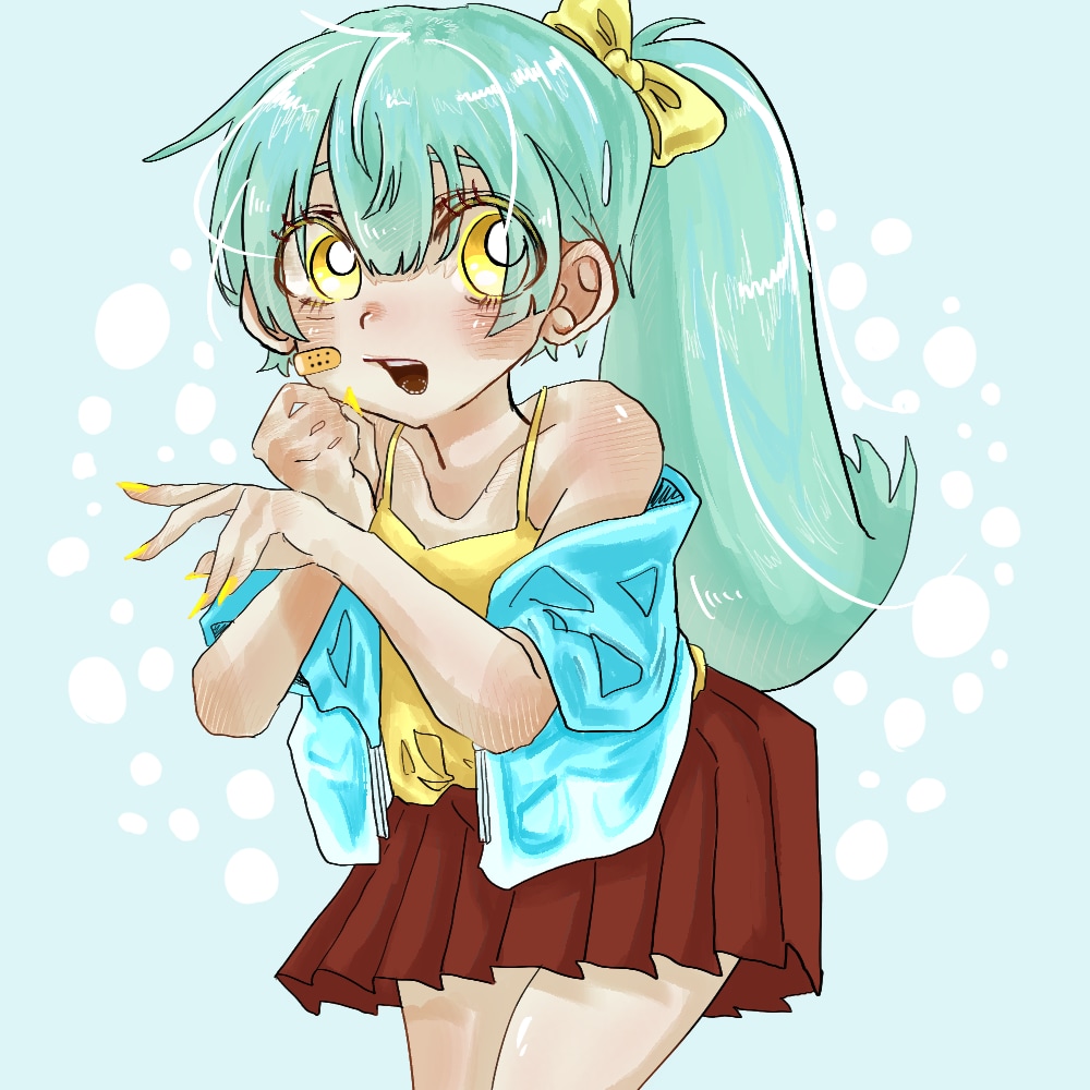 おめめきゅるきゅるイラストを描きます アイコンなどで使用できる可愛い女の子のイラストを作成します。 イメージ1