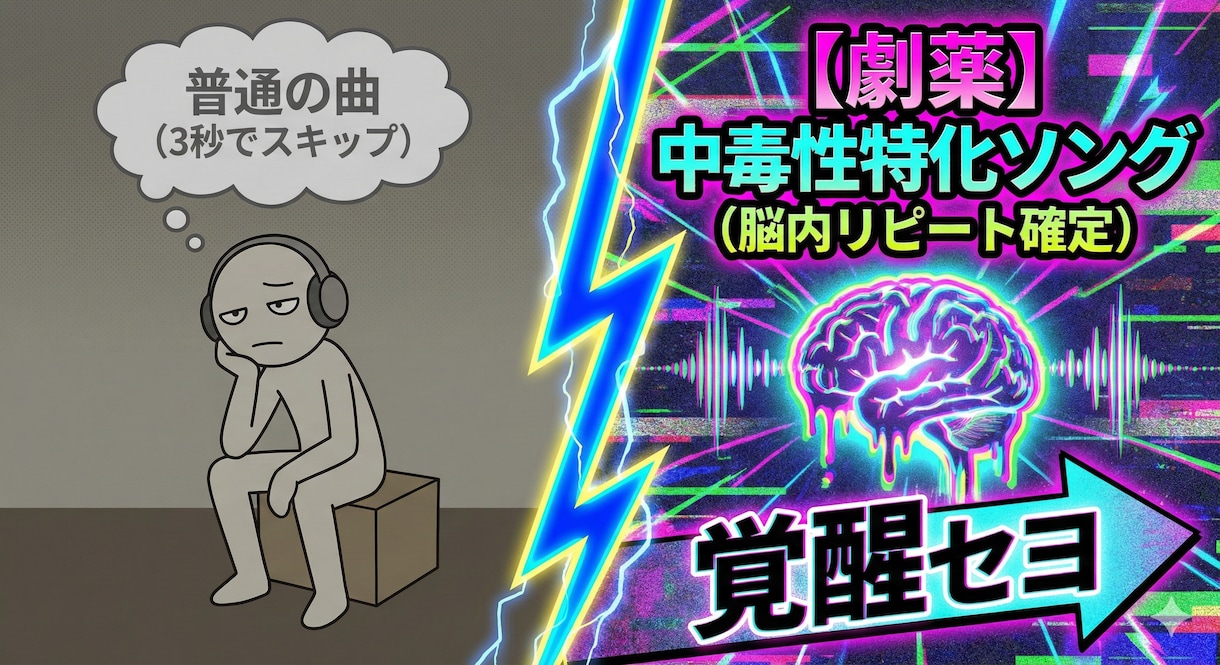 脳を溶かす中毒性。あなただけのオリ神曲作ります 承認欲求を全肯定する劇薬ソング～企業～個人PR用ソングまで◎ イメージ2