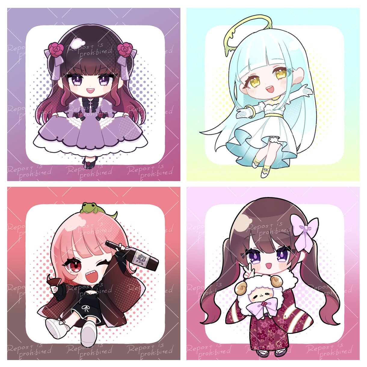 ミニキャライラストお描きします 一部商用利用無料！かわいいミニキャライラストを作成します！ イメージ4