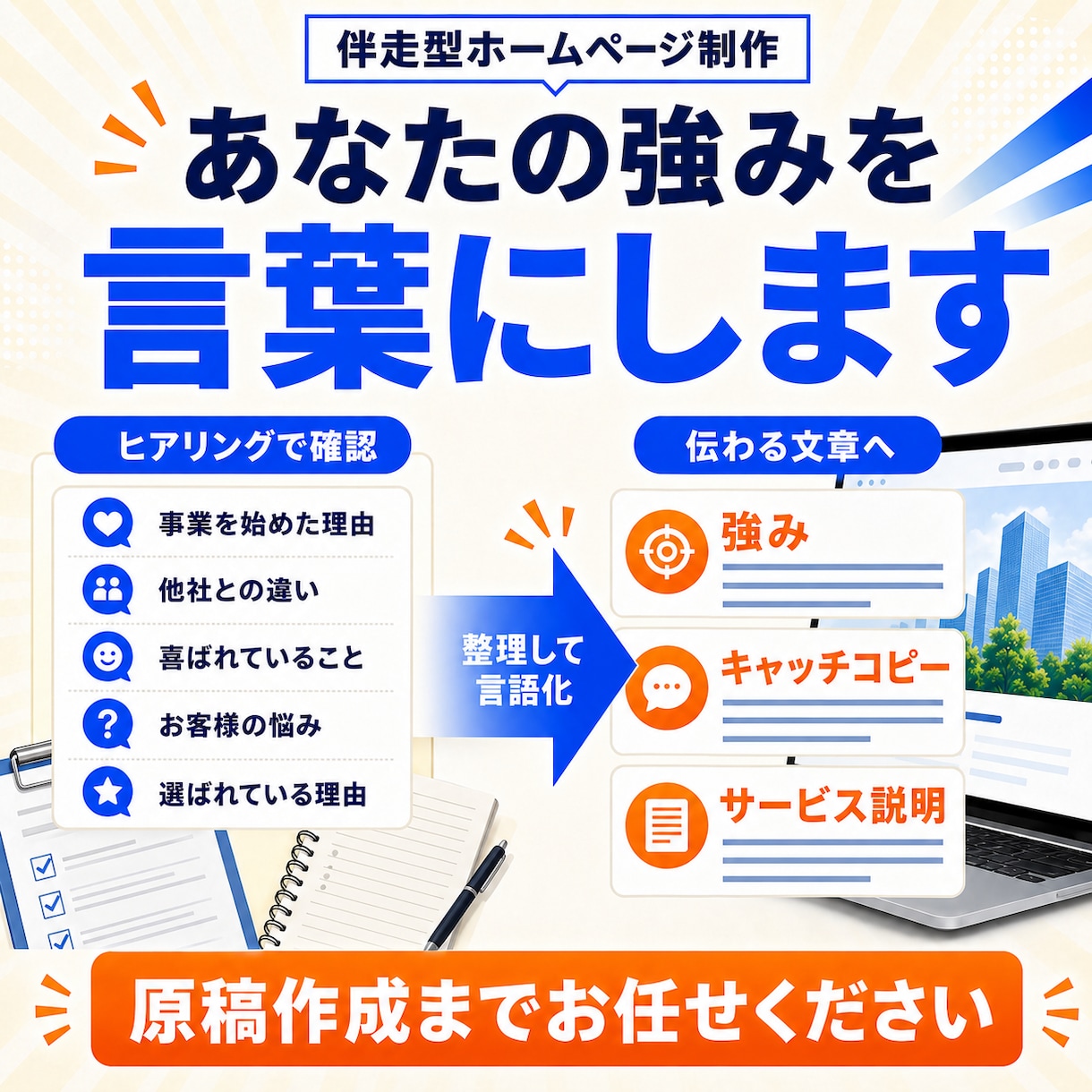 文章不要！丸投げ対応！集客ホームページを制作します 5ページ構成・原稿作成・SEO・LINE導線・1ヶ月サポート イメージ7