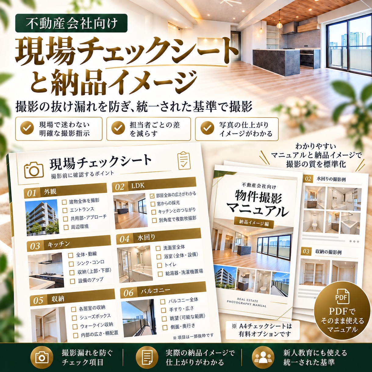 不動産会社向けの物件撮影マニュアルを作成します 担当者が迷わず撮れる手順を、貴社仕様で整理 イメージ5