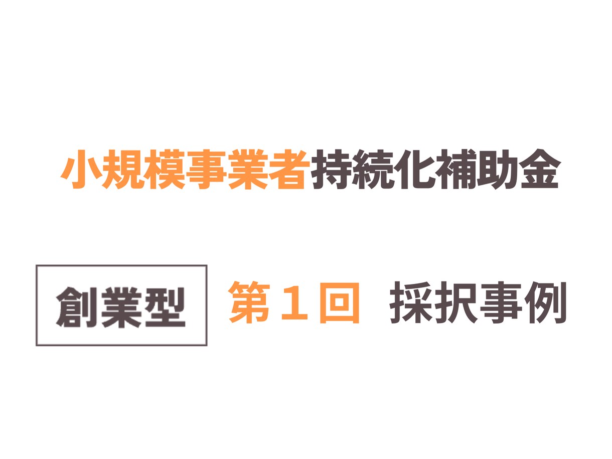 持続化補助金の最新採択例/計画書テンプレ提供します 2025年創業型/第１回/店舗改装/HP制作/ヨガ教室等 イメージ1