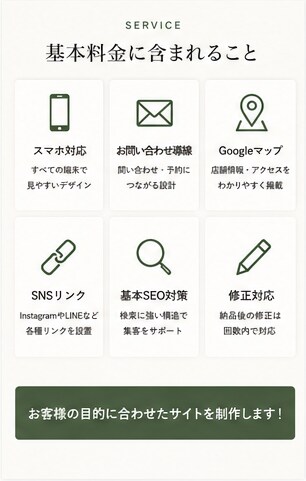 AIを活用して高品質なホームページを制作します 個人事業主・店舗向け｜スマホ対応・集客導線まで考えて制作 イメージ5