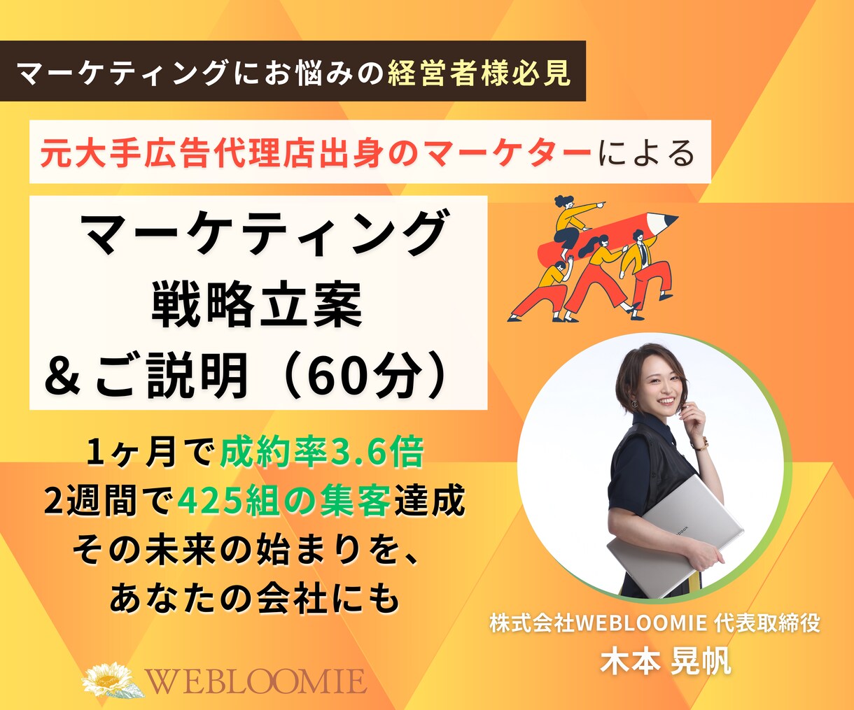 大手広告代理店出身者がマーケティング戦略立案します 大手、ベンチャー、経営者の経験があるマーケター イメージ1