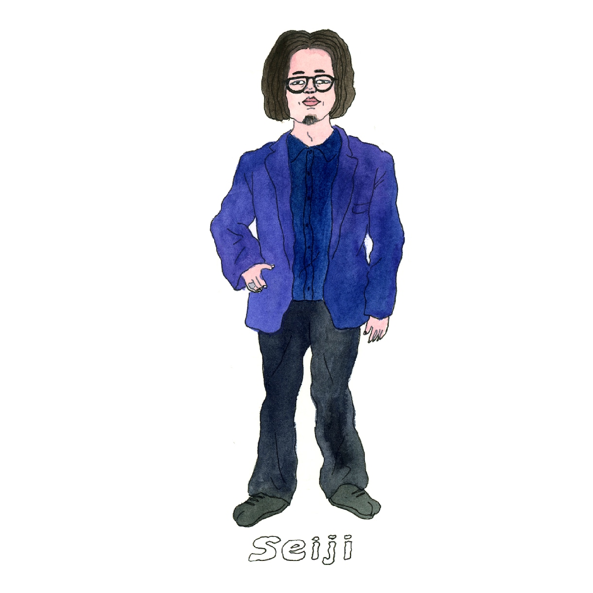 全身、立ち姿をかわいくイラストにします 雑誌などで活躍中のイラストレーターがイラストを描きます イメージ7