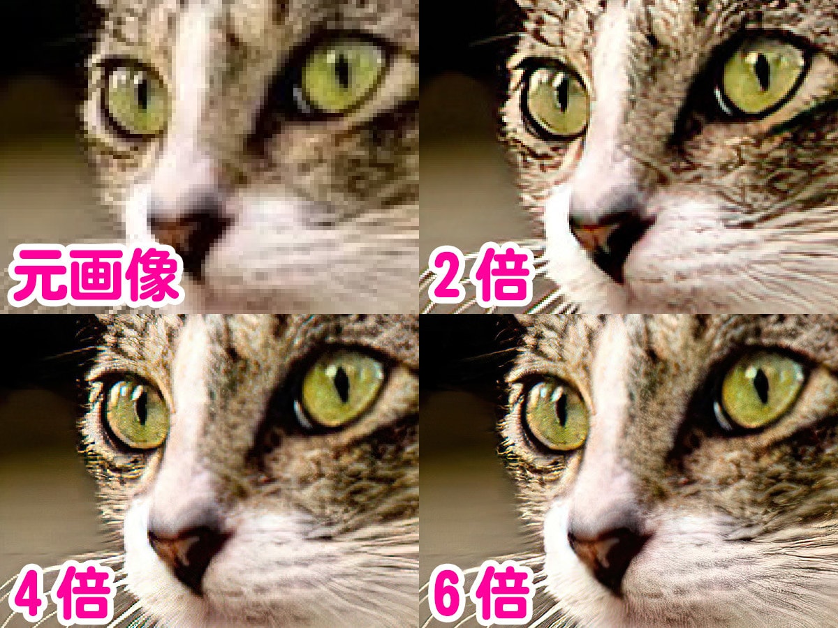 写真をAIで拡大・高画質化します 古いデジカメやガラケー時代の思い出の写真を高画質化します イメージ2
