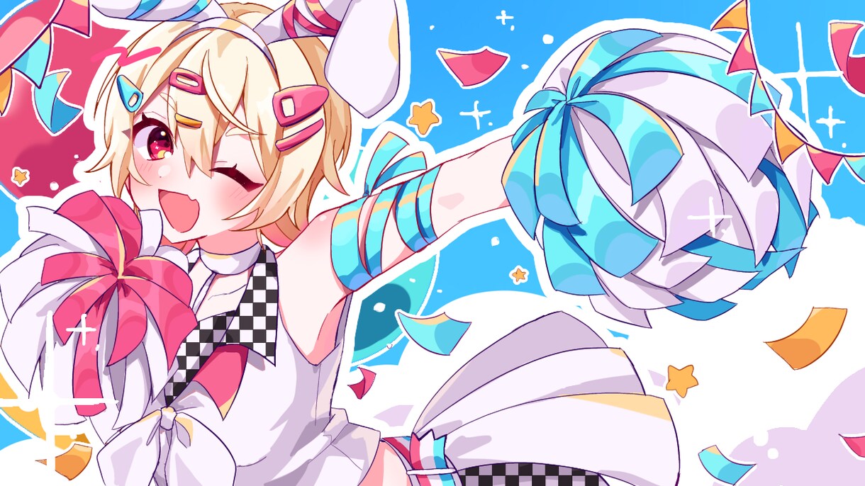 アイコン・サムネイル・立ち絵お描きします キラキラ・かわいいイラスト制作します！ イメージ1